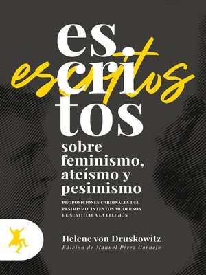 cover image of Escritos sobre feminismo, ateísmo y pesimismo